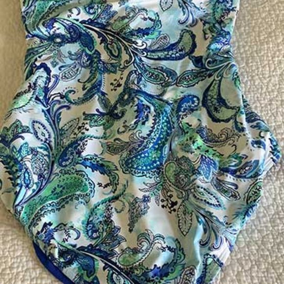 Ralph Lauren Paisley Swimsuit 14 - Picture 2 of 7